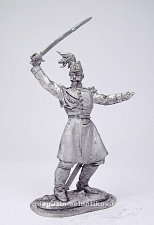Миниатюра из олова 152 РТ Французский офицер 1854, 54 мм, Ратник - фото