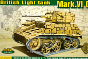 Сборная модель из пластика Британский легкий танк Mark.VI C АСЕ (1/72) - фото