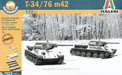 Сборная модель из пластика ИТ Танк Т-34/76 (1/72) Italeri - фото