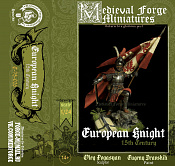 Сборная миниатюра из смолы European knight, 75 mm (1:24) Medieval Forge Miniatures - фото