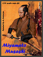 Сборная миниатюра из смолы Miyamoto Musashi 1/10, Legion Miniatures - фото