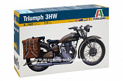 Сборная модель из пластика ИТ Мотоцикл Triumph 3WH WWII Motorcycle (1:9) Italeri - фото
