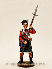 Миниатюра из олова Колор-сержант 42-го Корол. хайлендского полка, 1806-15 гг., Студия Большой полк - фото