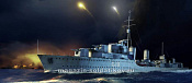 Сборная модель из пластика Корабль «HMS Zulu Destroyer» 1941 г.,(1:350) Трумпетер - фото