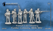 Сборная миниатюра из смолы Французская линейная пехота: фузилерная рота, 28 мм, Аванпост - фото
