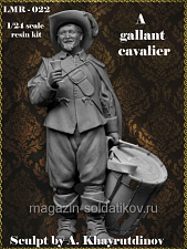 Сборная миниатюра из смолы A gallant cavalier, 75 мм, Legion Miniatures - фото