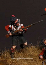 Сборная фигура из металла Рядовой (№5) 42-го Королевского полка шотландских горцев«Черная Стража», 54мм, V.Danilov - фото