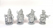 Фигурки из смолы Стрельцы, набор из 4 фигурок, 50 мм, Баталия миниатюра - фото