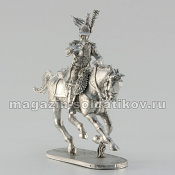 Сборная миниатюра из металла Трубач - драгун, 28 мм, Аванпост - фото