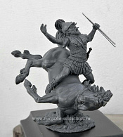 Сборная миниатюра из смолы Нумидийский кавалерист (падает), 54 мм, Баталия миниатюра - фото