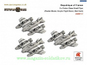 Республика Франции - Малый летающий корабль класса Фрелон, 1:1200, Dystopian Wars. Wargames (игровая миниатюра) - фото