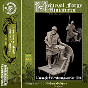 Сборная миниатюра из смолы Varangian merchant/warrior 10th, 75 mm (1:24) Medieval Forge Miniatures - фото