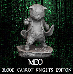 Сборная фигура из смолы Мео (70 мм) Blood Carrot Knights