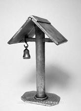 Миниатюра из олова Т13 РТ Столб с колоколом, Ратник - фото