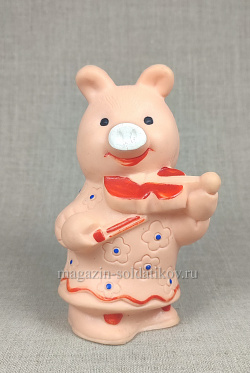 Свинья со скрипкой, резина, СССР