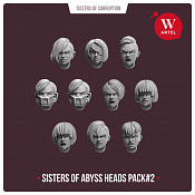 Сборные фигуры из смолы Sisters of Abyss Heads pack#2, 28 мм, Артель авторской миниатюры «W» - фото