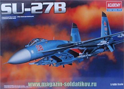 Сборная модель из пластика Самолет SU-27 Flanker B 1:48 Академия