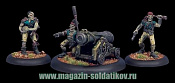 Сборная миниатюра из металла PIP 34063 Cryx Revenant Cannon Crew BOX Warmachine - фото