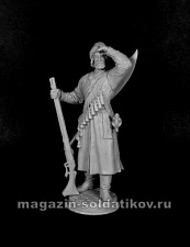 Сборная фигура из смолы Стрелец XVII в, 90 мм Chronos Miniatures - фото