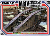 Сборная модель из пластика MkIV 'Tadpoole' WWI tank with rear mortar, (1:35), Emhar - фото