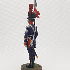 Миниатюра из олова Старший сержант 2-ой орлоносец 7-го лёгкого полка, 1809г, 54 мм, Студия Большой полк