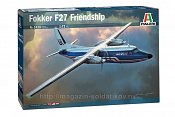 Сборная модель из пластика ИТ Самолет FOKKER F-27-400 «Friendship» (1:72) Italeri - фото