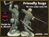 Сборная миниатюра из смолы Friendly hugs 90 мм, Legion Miniatures - фото