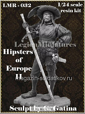 Сборная миниатюра из смолы Hipsters of Europe II, 75 мм, Legion Miniatures - фото