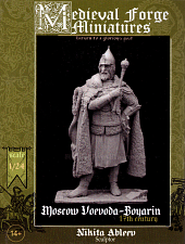Сборная миниатюра из смолы Moscow Voevoda-Boyarin 17-th century, 75 mm (1:24) Medieval Forge Miniatures - фото