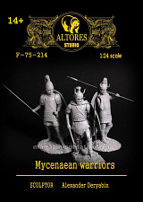 Сборная миниатюра из смолы Микенские воины 75 мм, Altores Studio - фото