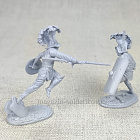 Сборная миниатюра из смолы Гладиаторы Верус и Прискус, 40 мм, Золотой дуб
