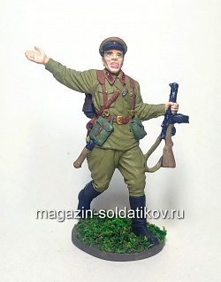 Старший сержант пехоты РККА. 1941-43 гг. СССР, 54мм