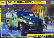 Сборная модель из пластика Российский бронеавтомобиль ГАЗ-233014 «Тигр» (1/35) Звезда - фото