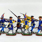 Солдатики из пластика Пехота Карла XII в походе, Северная война 1700-1721 (набор в росписи), Большой полк