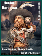 Сборная миниатюра из смолы Barbossa 1/10, Legion Miniatures - фото