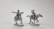 Сборные фигуры из металла Дикий Запад, набор №2 (2 фигуры) 28 мм, Figures from Leon - фото