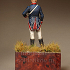 Сборная фигура из смолы SM 5414 Лейтенант тиральеров-шассеров Молодой Гвардии. Франция 1812 год, 54 мм, SOGA miniatures