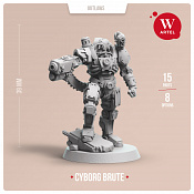 Сборные фигуры из смолы Cyborg 1.0 Brute, 28 мм, Артель авторской миниатюры «W» - фото
