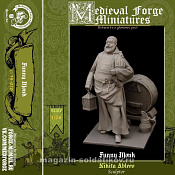 Сборная миниатюра из смолы Funny Monk, 75 mm (1:24) Medieval Forge Miniatures - фото