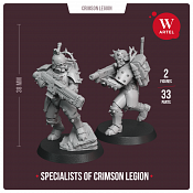 Сборные фигуры из смолы Specialists of Crimson Legion, 28 мм, Артель авторской миниатюры «W» - фото