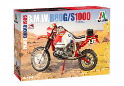 Сборная модель из пластика ИТ Мотоцикл B.M.W. R80 G/S 1000 Paris Dakar 1985 (1/9) Italeri