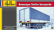 Сборная модель из пластика Трейлер Remorque Trailor Savoyarde 1:24, Хэллер - фото