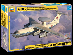 Сборная модель из пластика Российский самолет дальнего радиолокационного обнаружения и управления «А-50» (1:144) Звезда