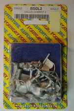 Фигурки из металла GL BS 2 Галльская колесница 2 (28 мм) Foundry - фото