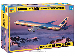 Сборная модель из пластика Пассажирский авиалайнер Боинг 757-300 (1/144) Звезда
