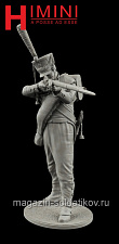 Сборная миниатюра из смолы Гренадер русской армии (стреляющий) 1812, 75 мм, HIMINI - фото
