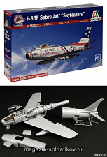 Сборная модель из пластика ИТ Самолет F-86F Sabre JET «Skyblazers» 1:32 Italeri - фото