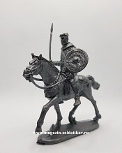 Солдатики из пластика Конный римский воин с круглым щитом - фото