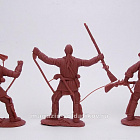 Солдатики из пластика Лесные индейцы, XVIII в. набор из 6 фигур, Солдатики «Урфина Джюса»