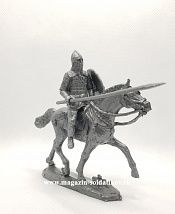 Солдатики из пластика Конный викинг с копьем и мечом - фото